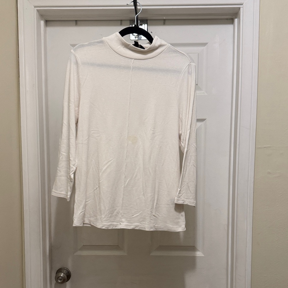 Banana Republic Cream Long Sleeve Top
